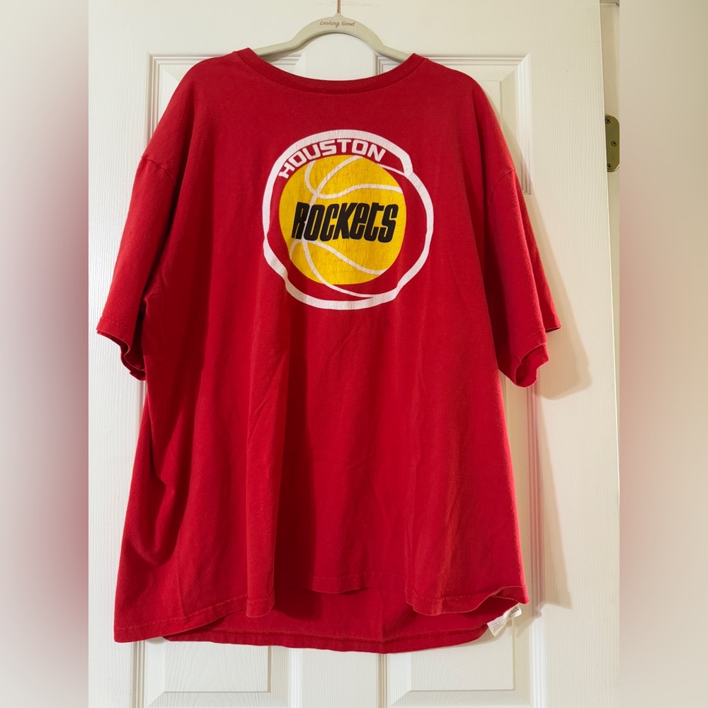 Houston Rockets NBA red and yellow T-shirt size 2XL #NBA #Rockets